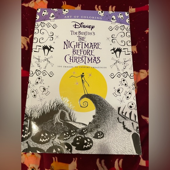 NEW Disney Nightmare Before Christmas Adult Coloring Book 100 Images - Picture 1 of 5